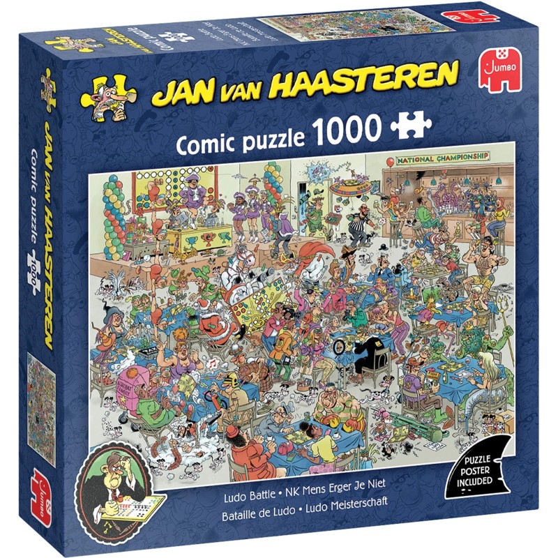 Jumbo Puzzle - Jan van Haasteren: Ludo Meisterschaft (1000 Teil)