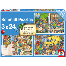Schmidt Puzzle - Wo ist die kleine Bohrmaschine?
