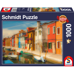 Schmidt Puzzle - Bunte Häuser der Insel Burano