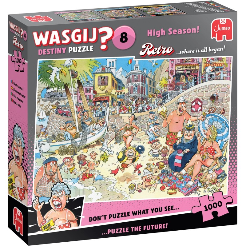 Jumbo Puzzle - Wasgij Retro Destiny 8: Hochsaison! (1000 Teil)