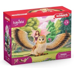 Schleich BAYALA 70789 Elfe auf Glitzer-Eule