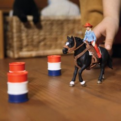 Schleich FARM WORLD 42576 Barrel Racing mit Cowgirl
