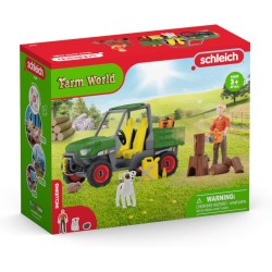 Schleich FARM WORLD 42659 Waldbauer mit Fahrzeug