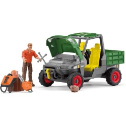 Schleich FARM WORLD 42659 Waldbauer mit Fahrzeug
