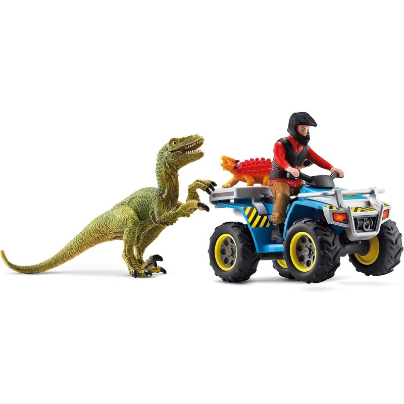 Schleich DINOSAURS 41466 Flucht auf Quad vor Velociraptor Schleich DINOSAURS 41466 Flucht auf Quad vor Velociraptor