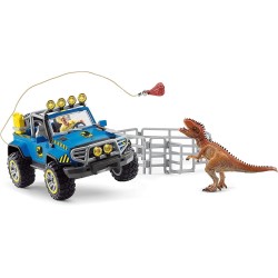Schleich DINOSAURS 41464 Geländewagen mit Dino-Aussenposten