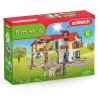 Schleich FARM WORLD 42407 Bauernhaus mit Stall und Tieren