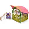 Schleich BAYALA 42445 Glitzerndes Blütenhaus mit Einhörnern, See und Stall