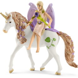 Schleich BAYALA 42445 Glitzerndes Blütenhaus mit Einhörnern, See und Stall
