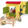 Schleich FARM WORLD 42605 Grosser Stall mit Tieren und Zubehör