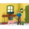 Schleich FARM WORLD 42605 Grosser Stall mit Tieren und Zubehör