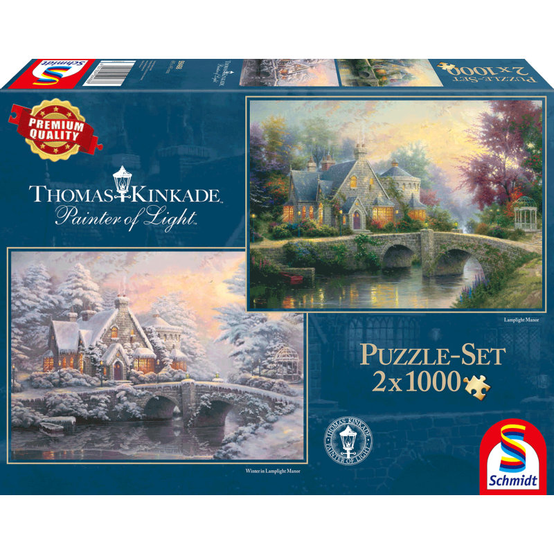 Schmidt - Thomas Kinkade, Lamplight Manour & Winter in Lamplight Manour