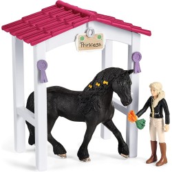 Schleich HORSE CLUB 42437 Pferdebox mit HORSE CLUB Tori & Princess