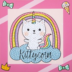 Diamond Dotz (Painting) - Katze Einhorn