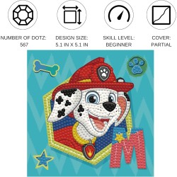 Diamond Dotz (Painting) - Paw Patrol Marshall