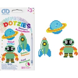 Diamond Dotz (Painting) - Sticker Weltraum
