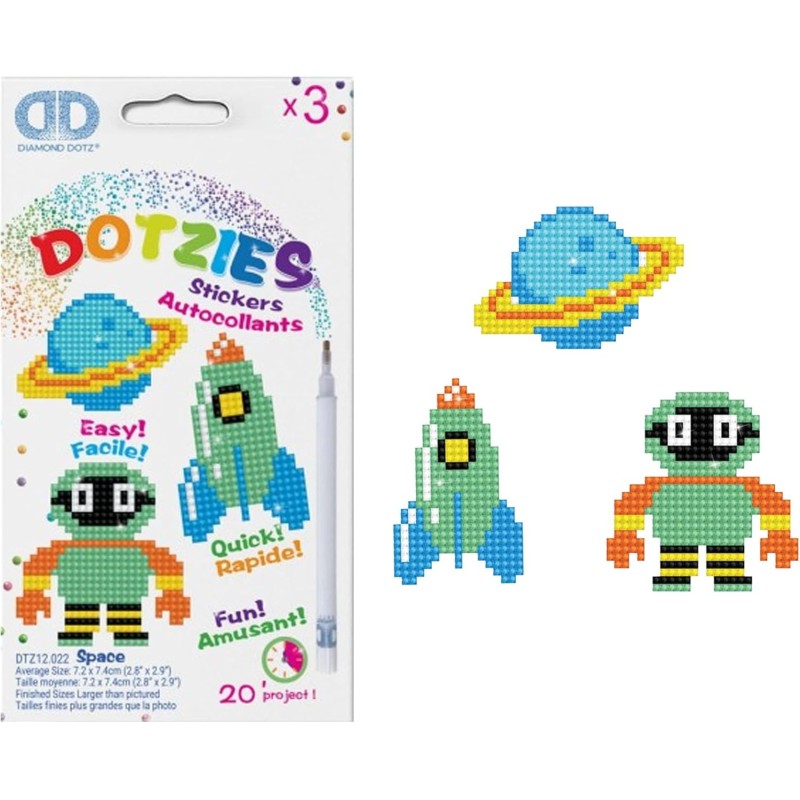 Diamond Dotz (Painting) - Sticker Weltraum