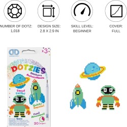 Diamond Dotz (Painting) - Sticker Weltraum