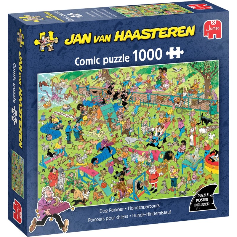 Jumbo Puzzle - Jan van Haasteren: Hunde-Hindernislauf (1000 Teil) Jumbo Puzzle - Jan van Haasteren: Hunde-Hindernislauf (1000 Teil)