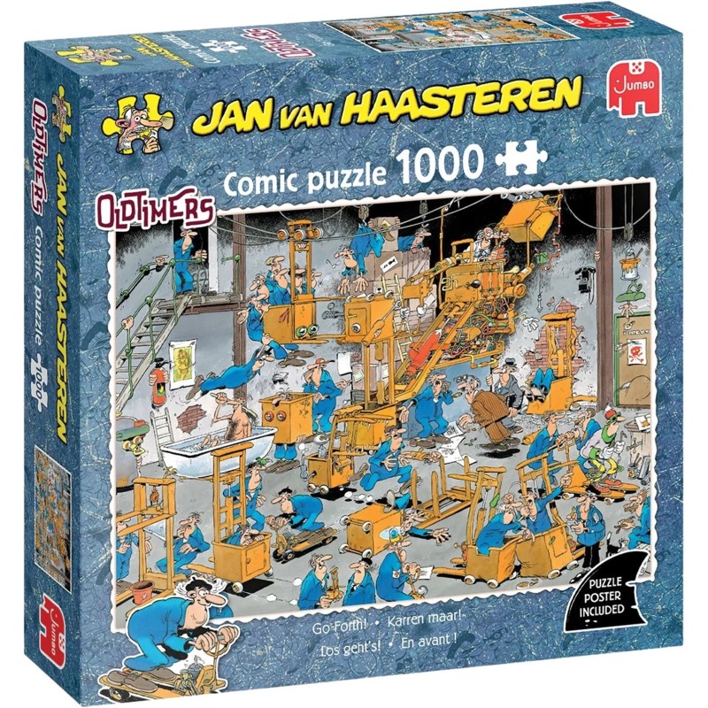 Jumbo Puzzle - Jan van Haasteren: Oldtimers - Los geht’s! (1000 Teil) Jumbo Puzzle - Jan van Haasteren: Oldtimers - Los geht’s! (1000 Teil)
