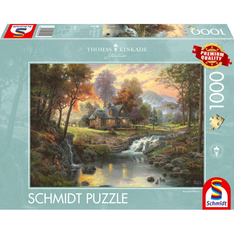 Schmidt - Thomas Kinkade, Holzhaus am Bach