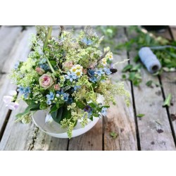 Ravensburger Puzzle - Landlust: Sommerlicher Wiesenstrauss mit Himmelblauem Südstern 1000
