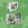 Ravensburger Puzzle - Landlust: Sommerlicher Wiesenstrauss mit Himmelblauem Südstern 1000