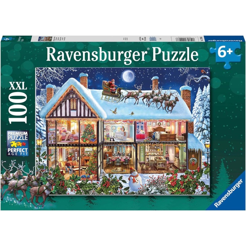 Ravensburger Puzzle - Weihnachten zu Hause (100)