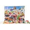 Hot Wheels - Adventskalender mit 10 Fahrzeugen im Massstab 1:64