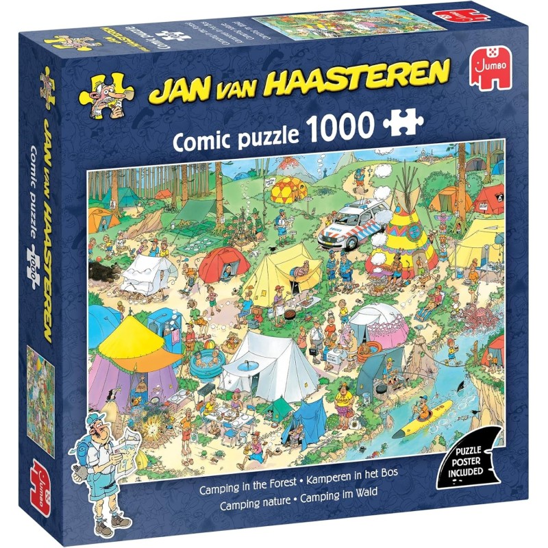 Jumbo Puzzle - Jan van Haasteren: Camping im Wald (1000 Teil)