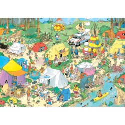 Jumbo Puzzle - Jan van Haasteren: Camping im Wald (1000 Teil)