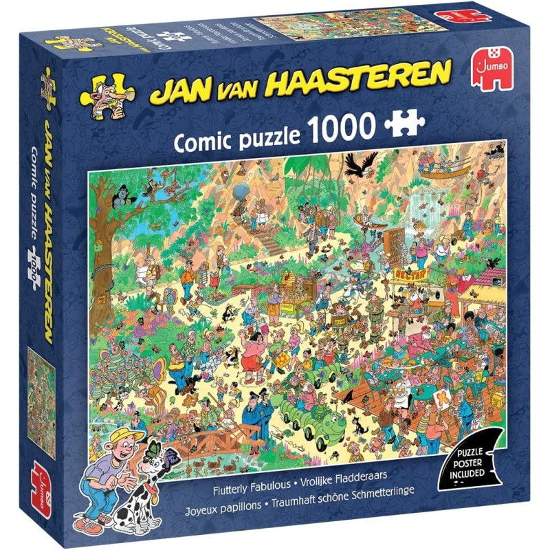 Jumbo Puzzle - Jan van Haasteren: Traumhaft schöne Schmetterlinge (1000 Teil)