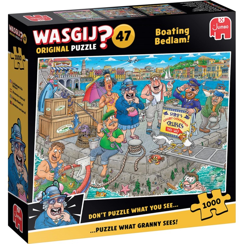 Jumbo Puzzle - Wasgij Original 47: Bootschaos! (1000 Teil)