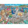 Jumbo Puzzle - Wasgij Original 47: Bootschaos! (1000 Teil)