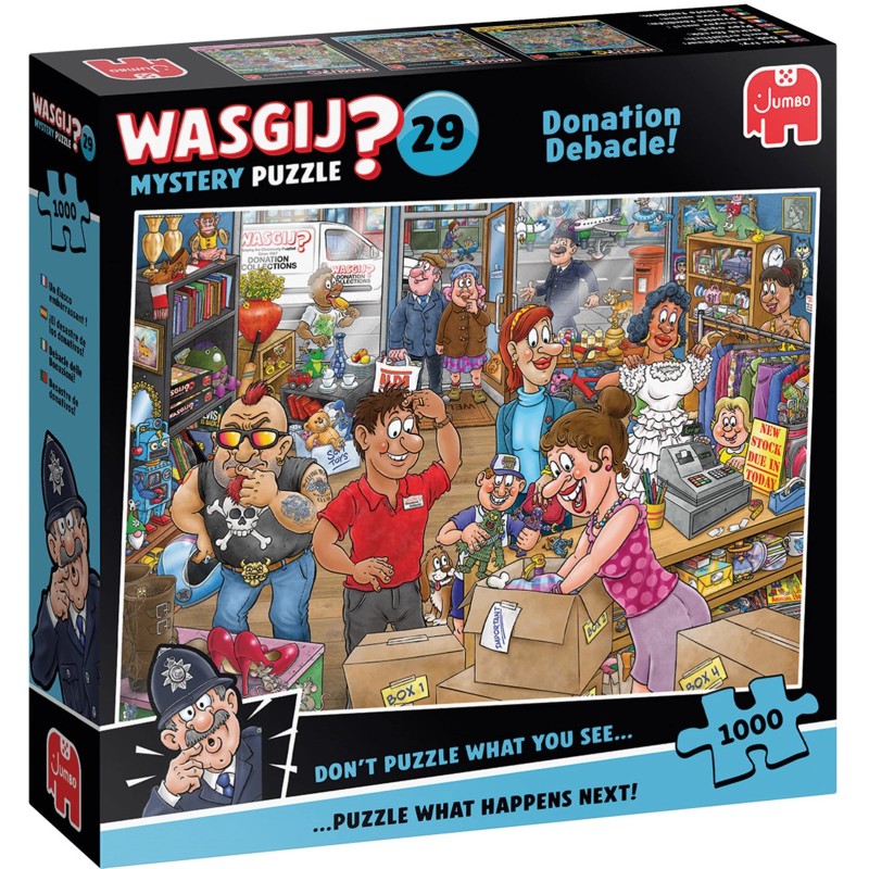 Jumbo Puzzle - Wasgij Mystery 29: Spenden-Desaster! (1000 Teil)