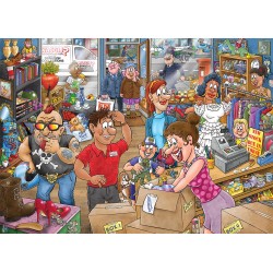 Jumbo Puzzle - Wasgij Mystery 29: Spenden-Desaster! (1000 Teil)