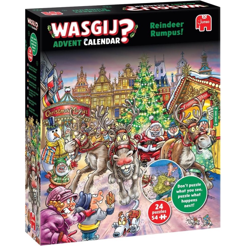 Wasgij Christmas Adventskalender - Rentier-Raserei!