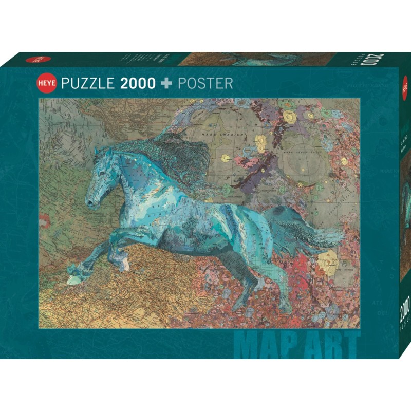 HEYE - Map Art, Horse