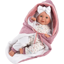 Llorens Babypuppe Heidi mit Schlafaugen