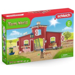 Schleich FARM WORLD 42606 Grosse Farm mit Tieren und Zubehör