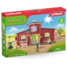 Schleich FARM WORLD 42606 Grosse Farm mit Tieren und Zubehör