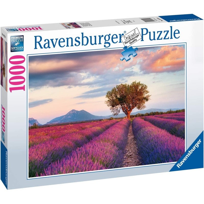 Ravensburger Puzzle - Lavendelfeld zur goldenen Stunde Ravensburger Puzzle - Lavendelfeld zur goldenen Stunde