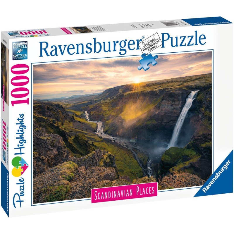 Ravensburger Puzzle Highlights - Haifoss auf Island Ravensburger Puzzle Highlights - Haifoss auf Island