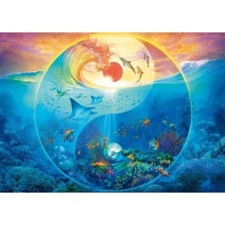 Schmidt Puzzle - Silvia Christoph, Yin & Yang, Im Reich der Meerestiere (1000)