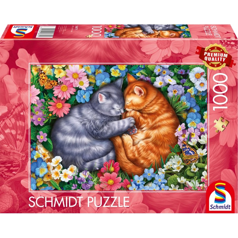 Schmidt Puzzle - Schlafende Samtpfoten (1000)