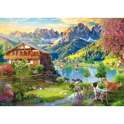 Schmidt Puzzle - Erholung in den Dolomiten (1000)