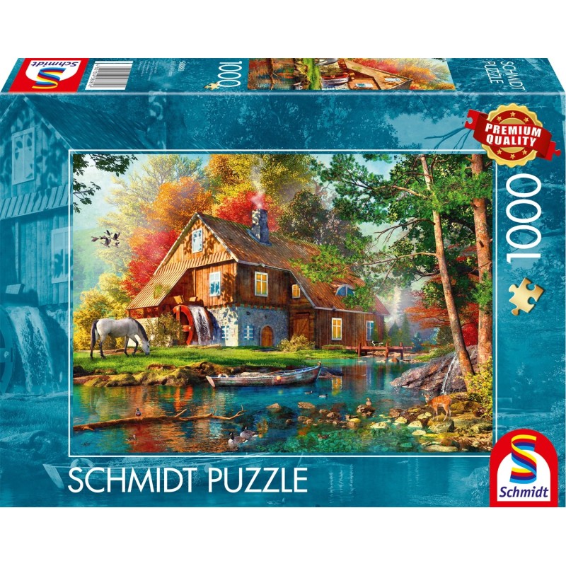 Schmidt Puzzle - Wassermühle im Herbst (1000)
