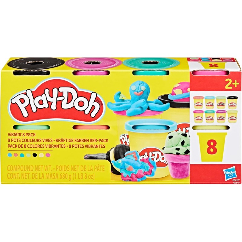 Play-Doh - 8er-Pack kräftige Farben
