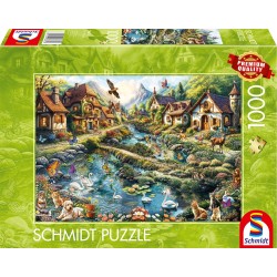Schmidt Puzzle - Dörfchen am Waldesrand (1000)