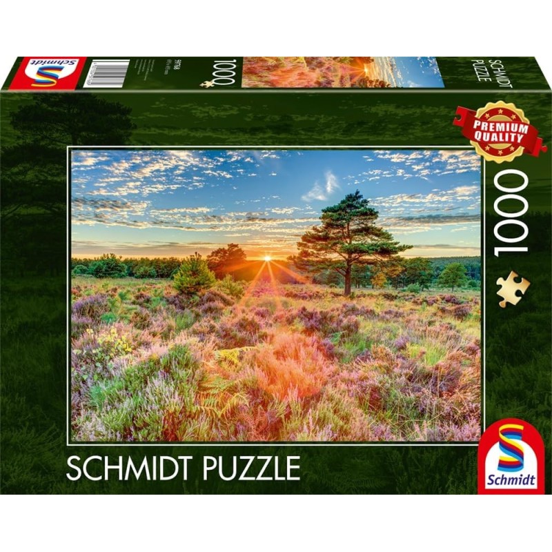 Schmidt Puzzle - Heide im Sonnenuntergang (1000)